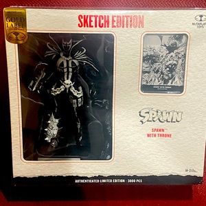 Spawn with throne sketch edition McFarlane toys limited edition